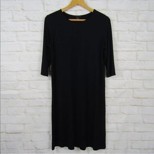J.Jill Black Dress XS Wearever Long Sleeve Dress